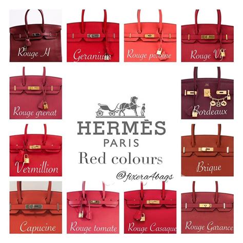 hermes riem red|hermes luggage color chart.